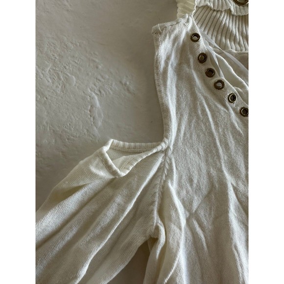 No Comment White Knit Cut Out Dress - Picture 3 of 11